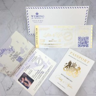 We've got you covered for the best destination wedding invitations!✈↪
Passport and boarding pass invites! Can it get any more extraordinary than that? 😍
Let us know in the comments what you think😊