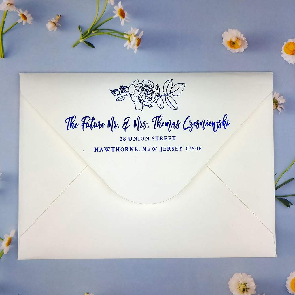 Blue and white - Paper Wedding Invitations - WalRay Invitations