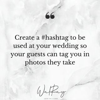 WalRay's wedding tip of the week! Get your acrylic sign to let your guests know what your hashtag is 🤩

#tipoftheweek #weddingtrends #weddingtips #weddingtip #weddingideas_brides #weddingidea
#weddinghashtags #weddinghashtag 
#hashtag #invitationsuite #weddingadvice #letsgetmarried