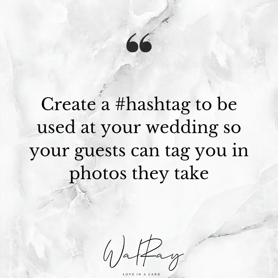 WalRay's wedding tip of the week! Get your acrylic sign to let your guests know what your hashtag is 🤩
#tipoftheweek #weddingtrends #weddingtips #weddingtip #weddingideas_brides #weddingidea
#weddinghashtags #weddinghashtag
#hashtag #invitationsuite #weddingadvice #letsgetmarried